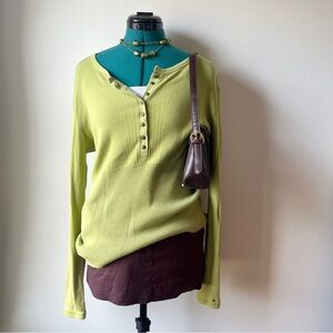 Women's Tommy Hilfiger Green Long Sleeve Top